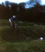 Alex Evens busts a drop in the evening